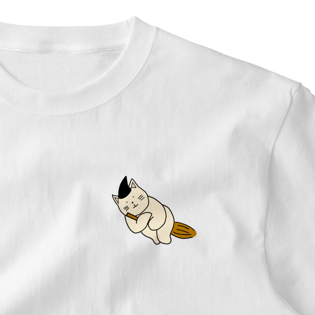 ＋Whimsyの魔法ねこ ワンポイントTシャツ