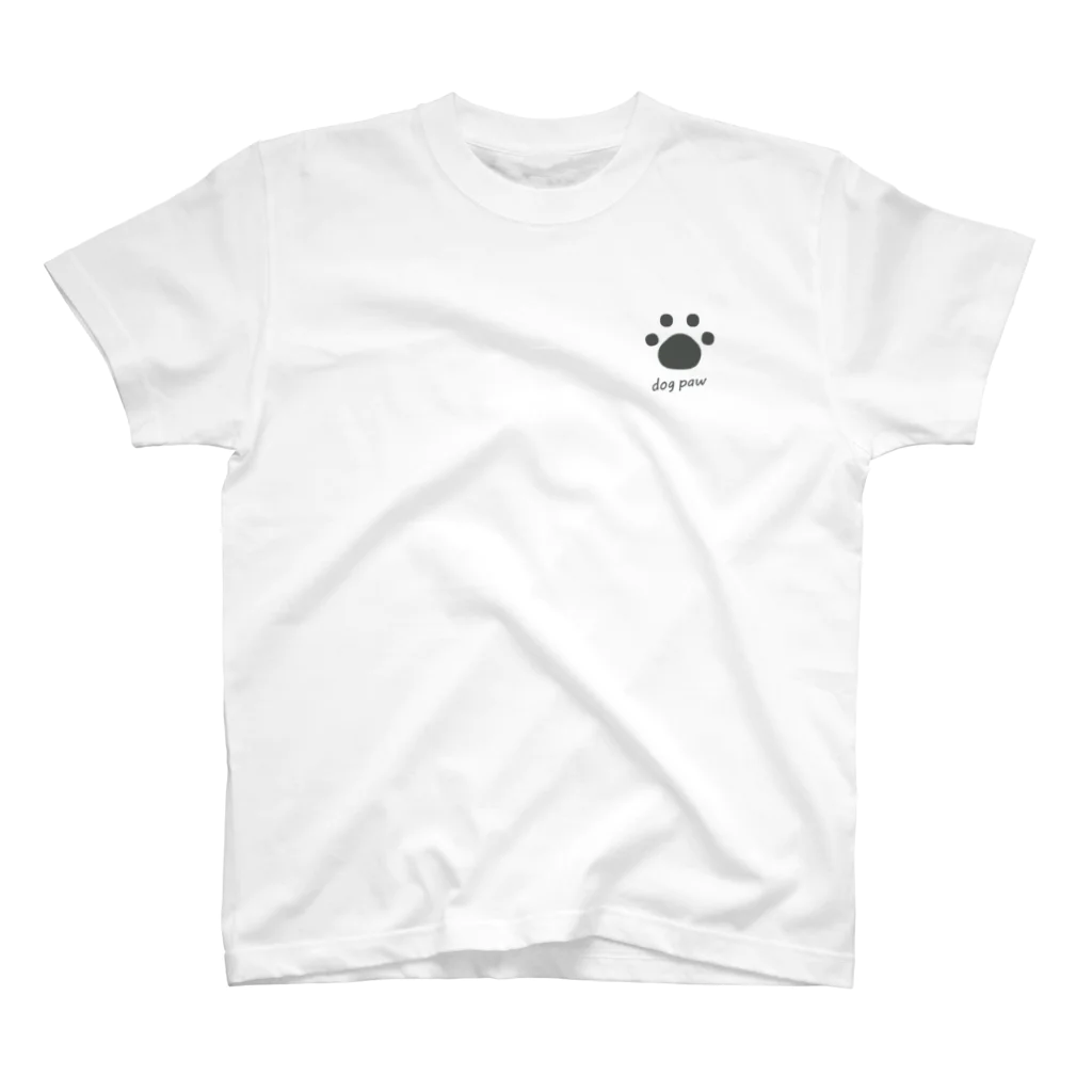 mamapockのdog paw One Point T-Shirt