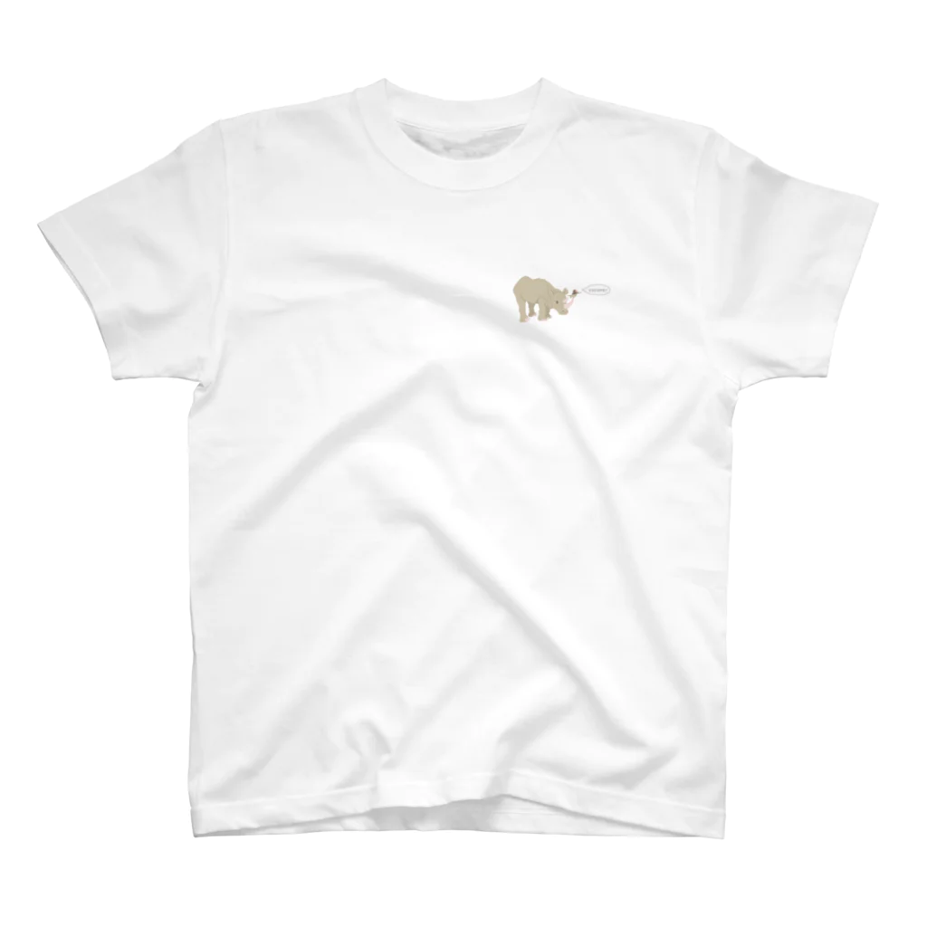 ari designのススメ!(サイとウシツツキ) One Point T-Shirt