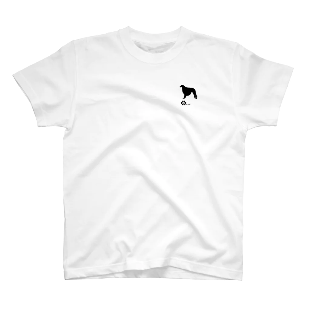 bow and arrow のボルゾイ One Point T-Shirt