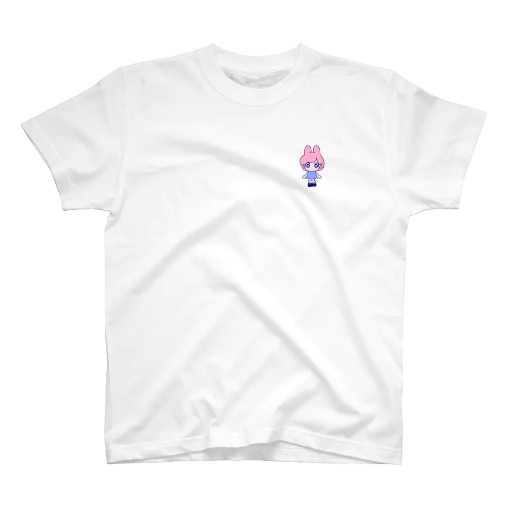 さくりゃ | オリジナルイラストグッズのうさナノちゃん ワンポイントTシャツ