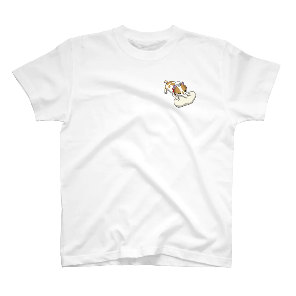 wacky mackeyのこねこねこねこ ワンポイントTシャツ