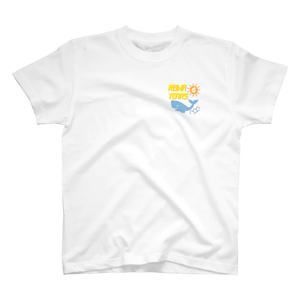 ぺんぎん24のREIWA 6 YEARS ワンポイントTシャツ