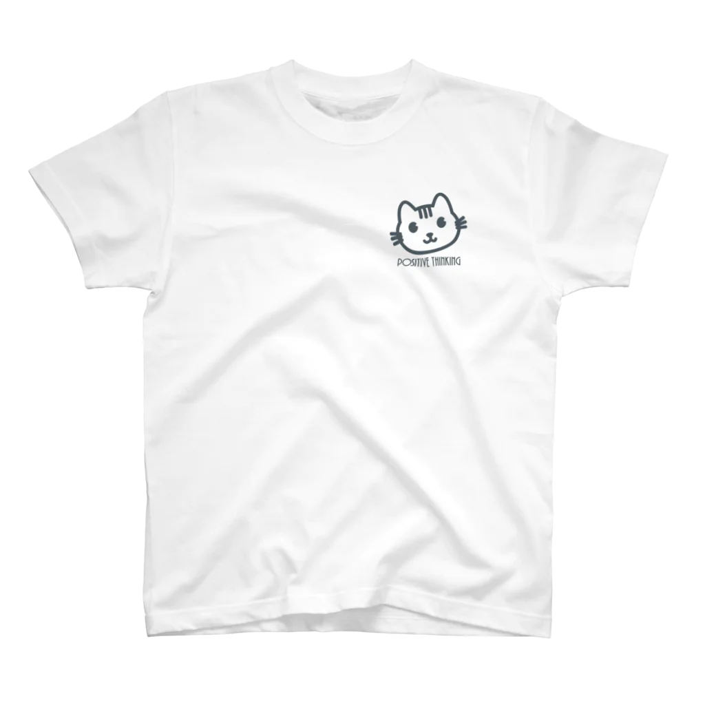 PT @ key-_-bouのポジティブ猫 ４代目 One Point T-Shirt