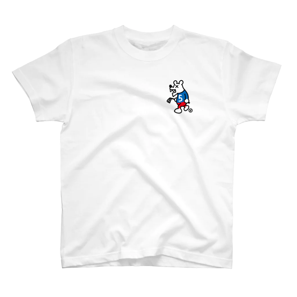 ゴルフバカイラストレーター野村タケオのNOM SHOPのGBシロクマ One Point T-Shirt