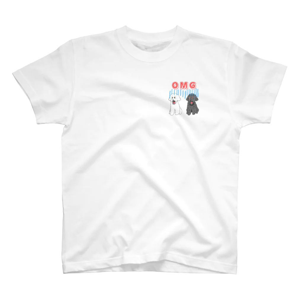 buuchapのトイプードル　OMG One Point T-Shirt