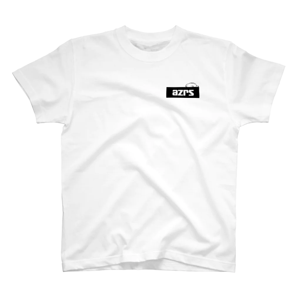 しろくてまるいの(･ω･ っ)3のazrsロゴ(black) One Point T-Shirt