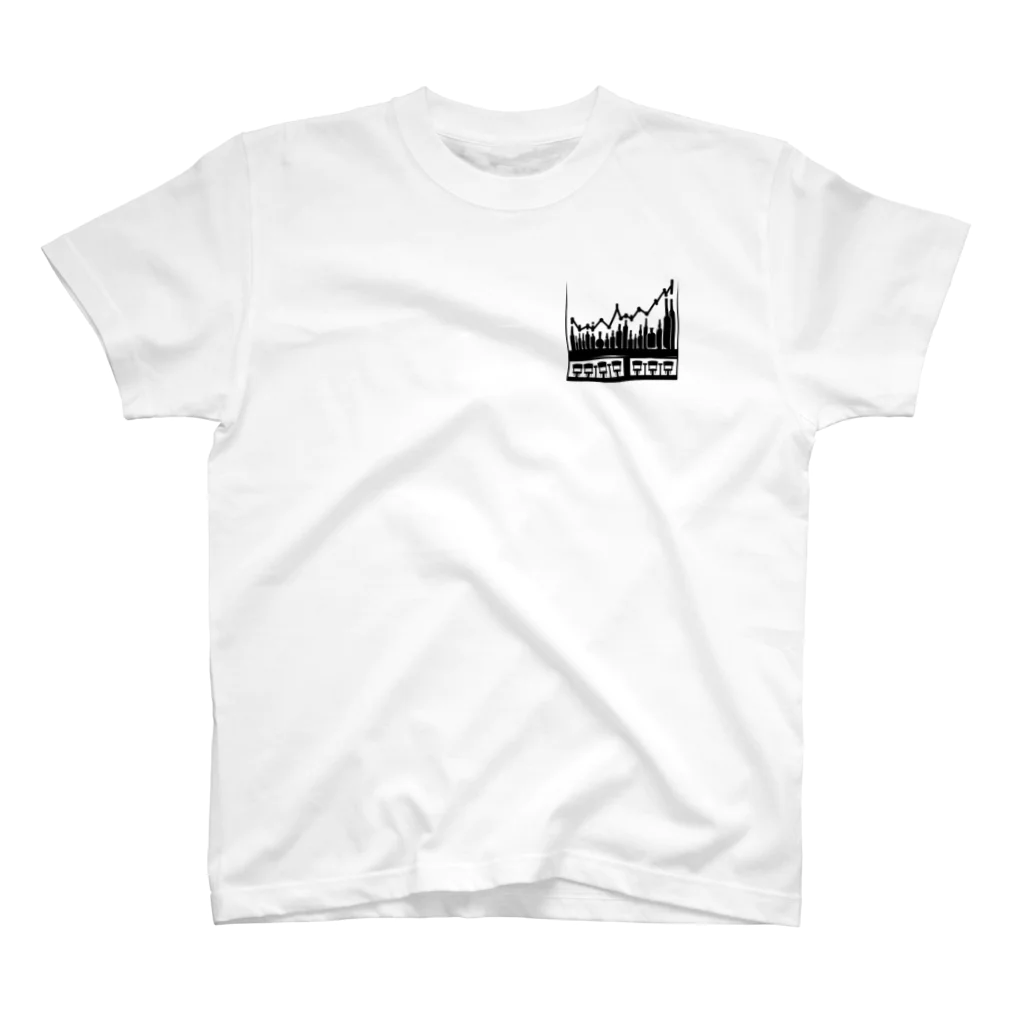 KURODA DESIGNsのグラフバーカウンター One Point T-Shirt