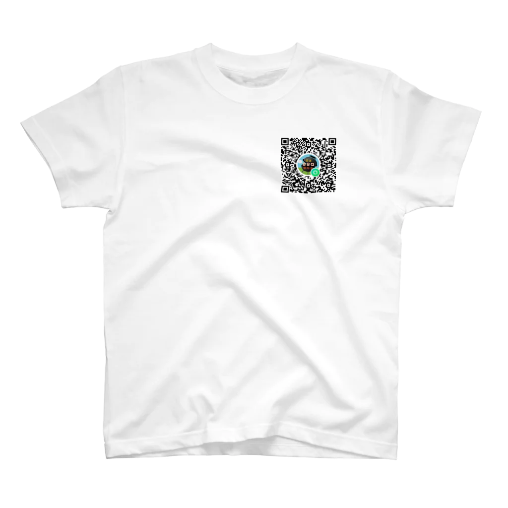 関西BBQ同好会公式の④QRコード One Point T-Shirt