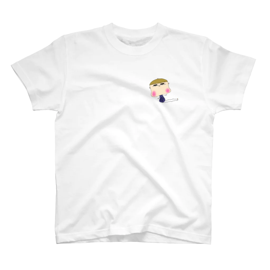 OTOMODACHIの飛んできたOTOMODACHI  ワンポイントTシャツ