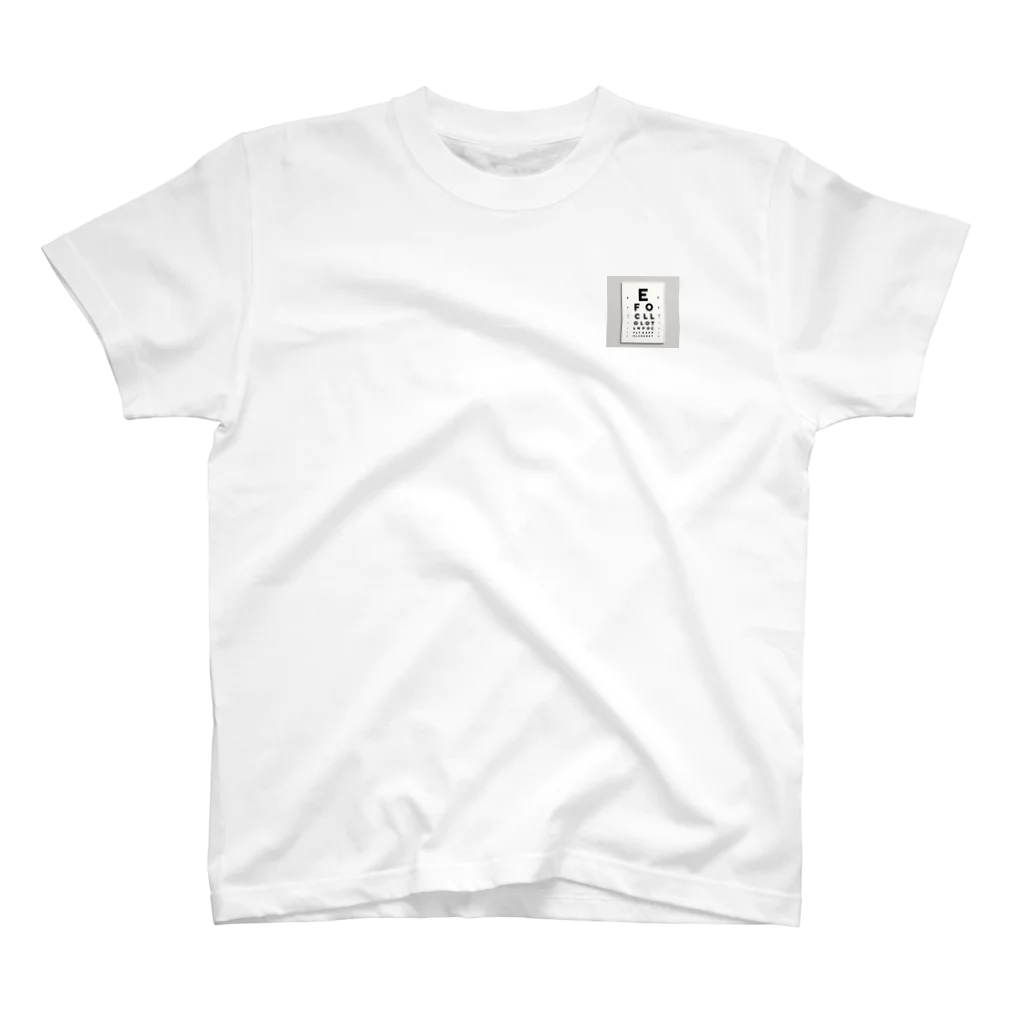 klpslvのVISUAL ACUITY CHART One Point T-Shirt