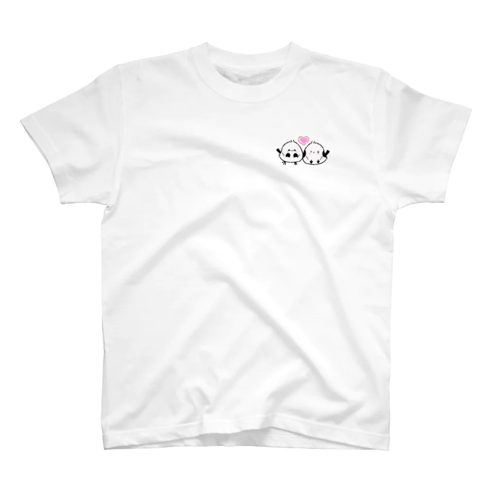 nmnm7のシマエナガちゃん ワンポイントTシャツ