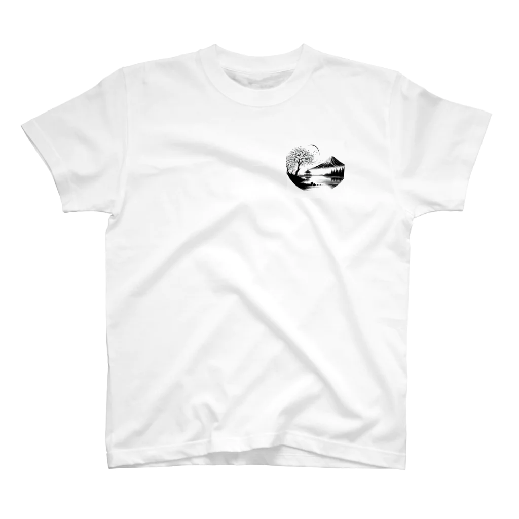GDWEEDのジャパン ワンポイントTシャツ