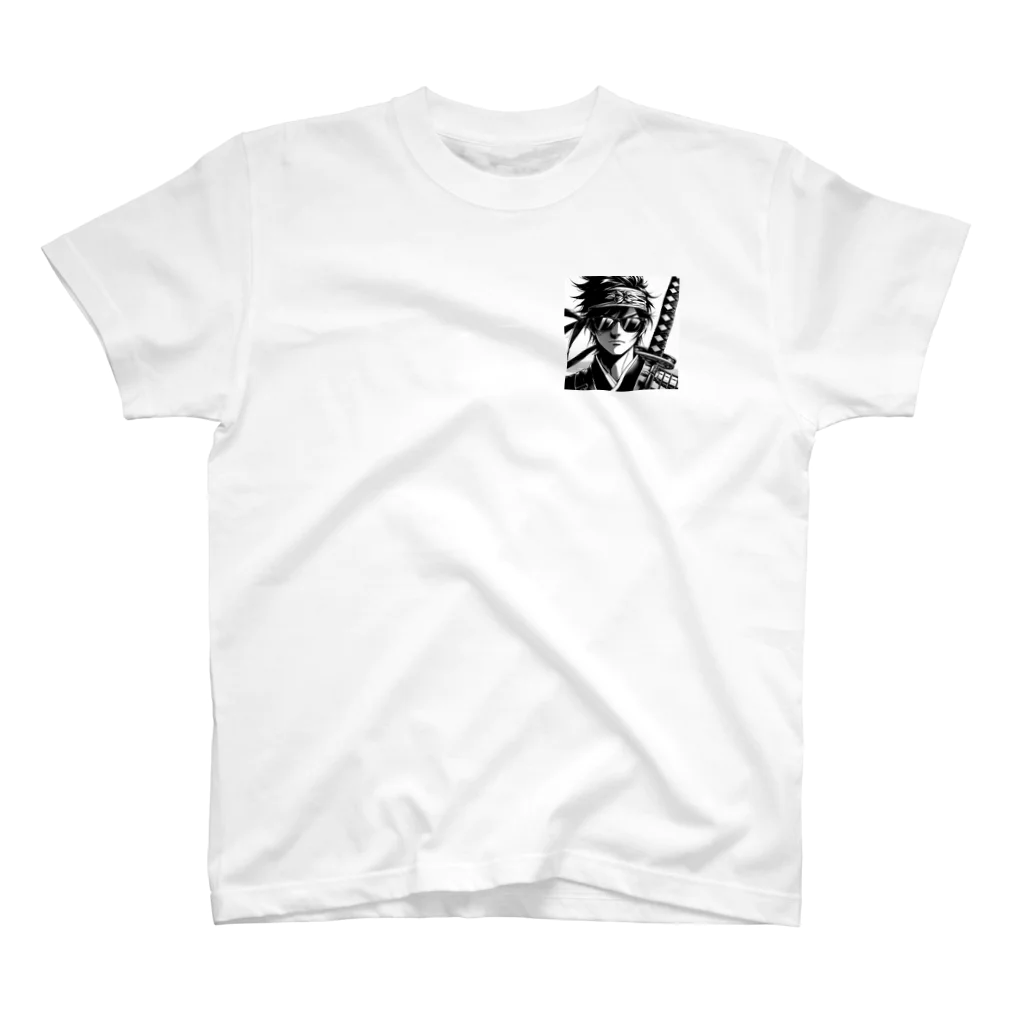 namidamakiのグラサン侍 One Point T-Shirt