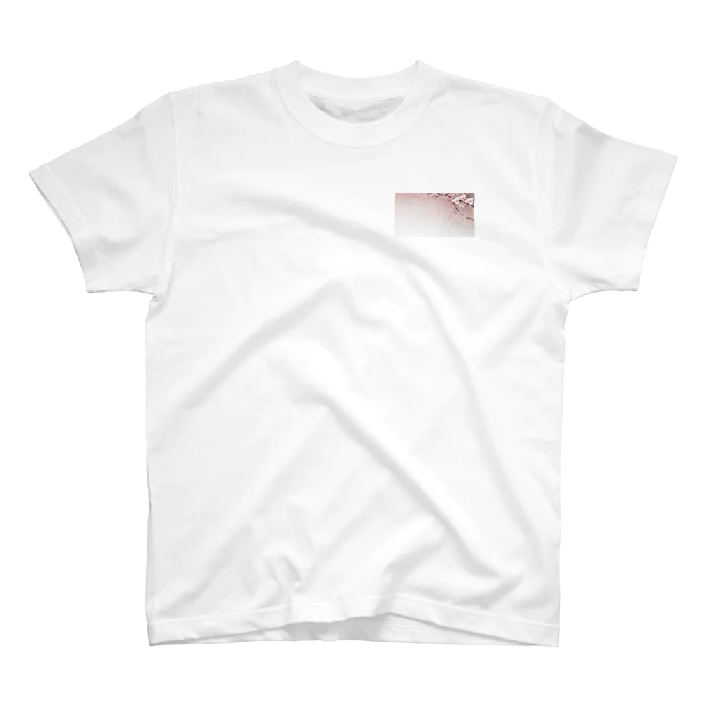 ころんと和み屋の桜ワンポイント One Point T-Shirt