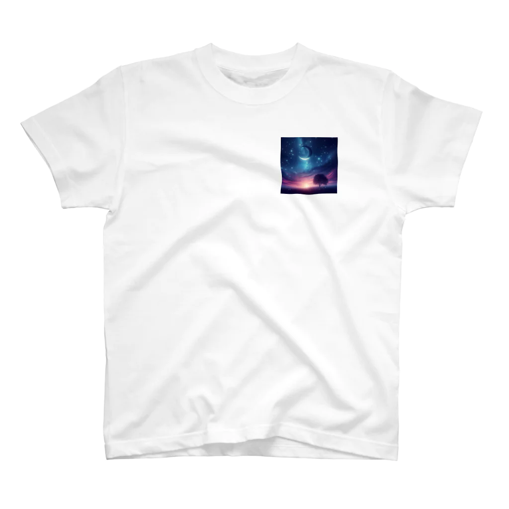 cocoraion1524の星空 ワンポイントTシャツ