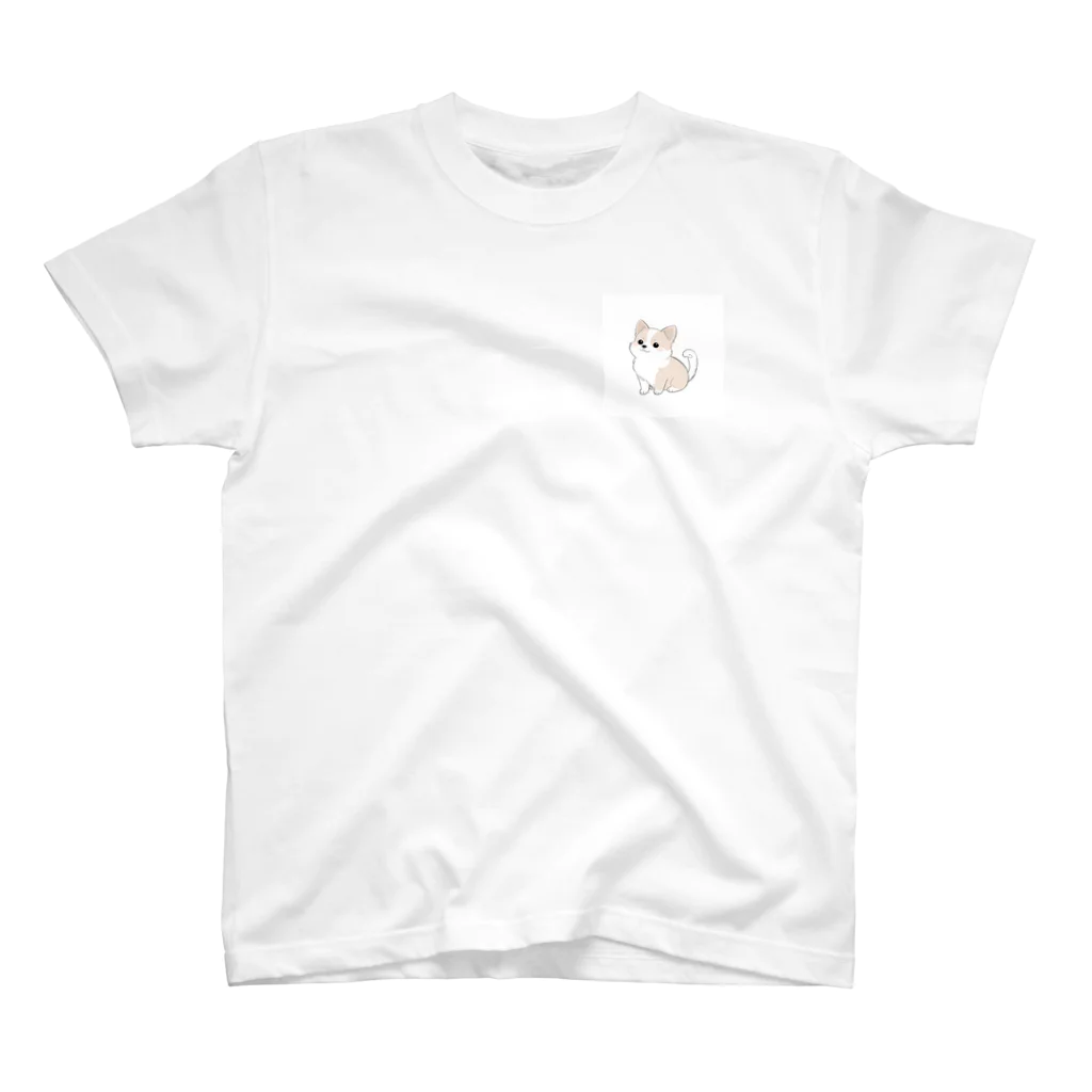 ganeshaのかわいい犬のバックグラウン One Point T-Shirt