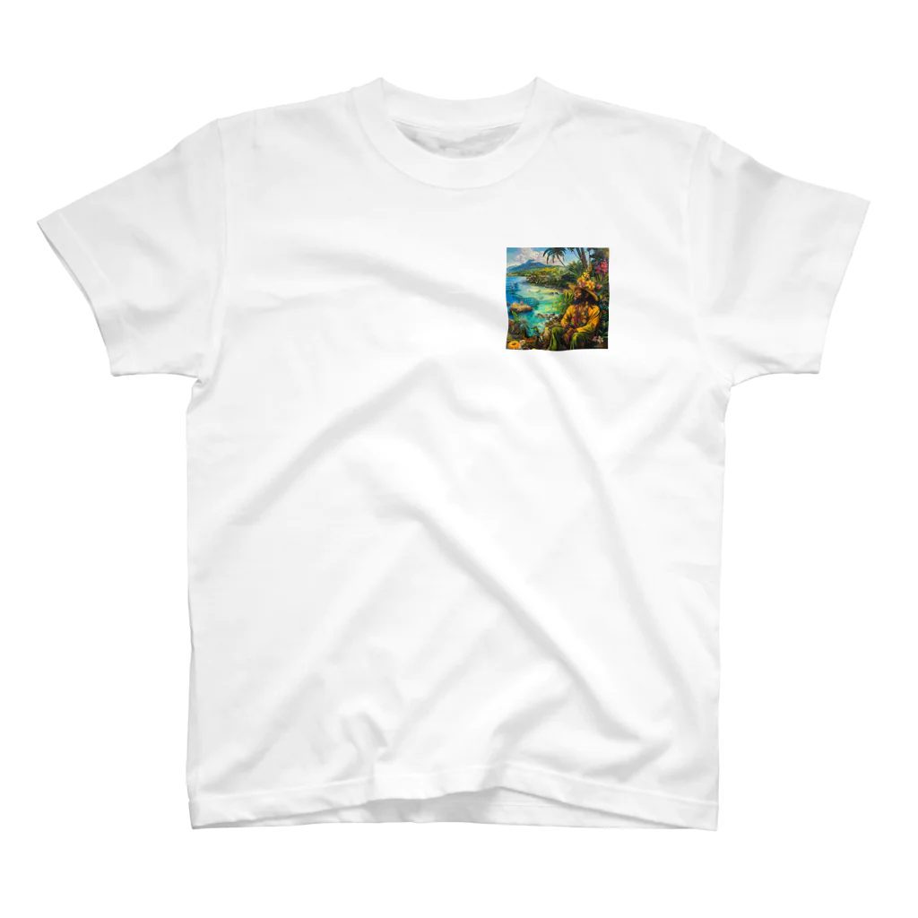 AQUAMETAVERSEのジャマイカ・ブルーマウンテン　Tomoe bb 2712 One Point T-Shirt