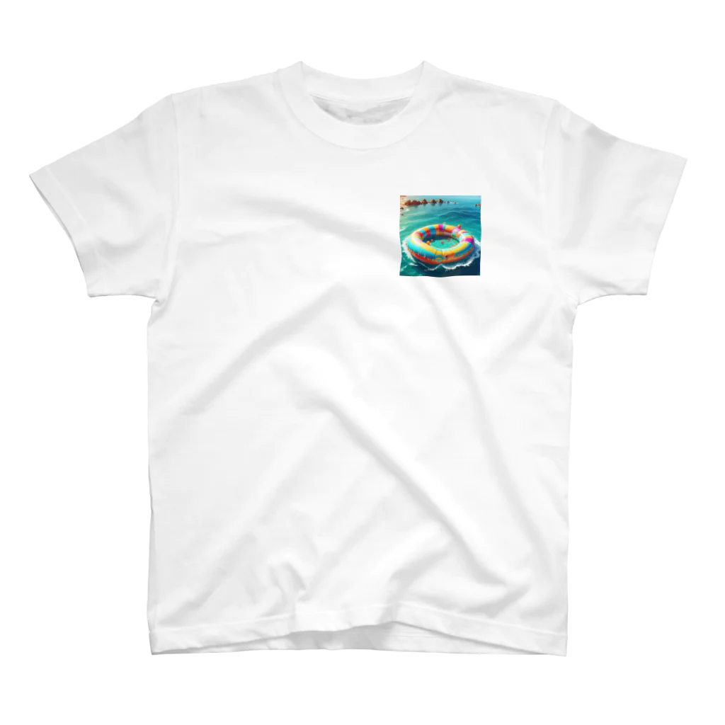 noiSutoaのカラフルなうきわ One Point T-Shirt