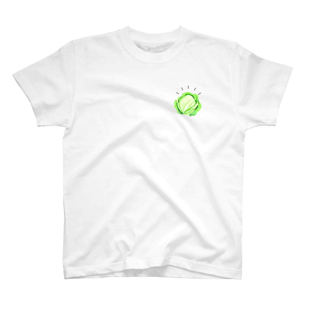 JoyfulMomentsCraftsのキャベツ　ー Cabbage ー ワンポイントTシャツ