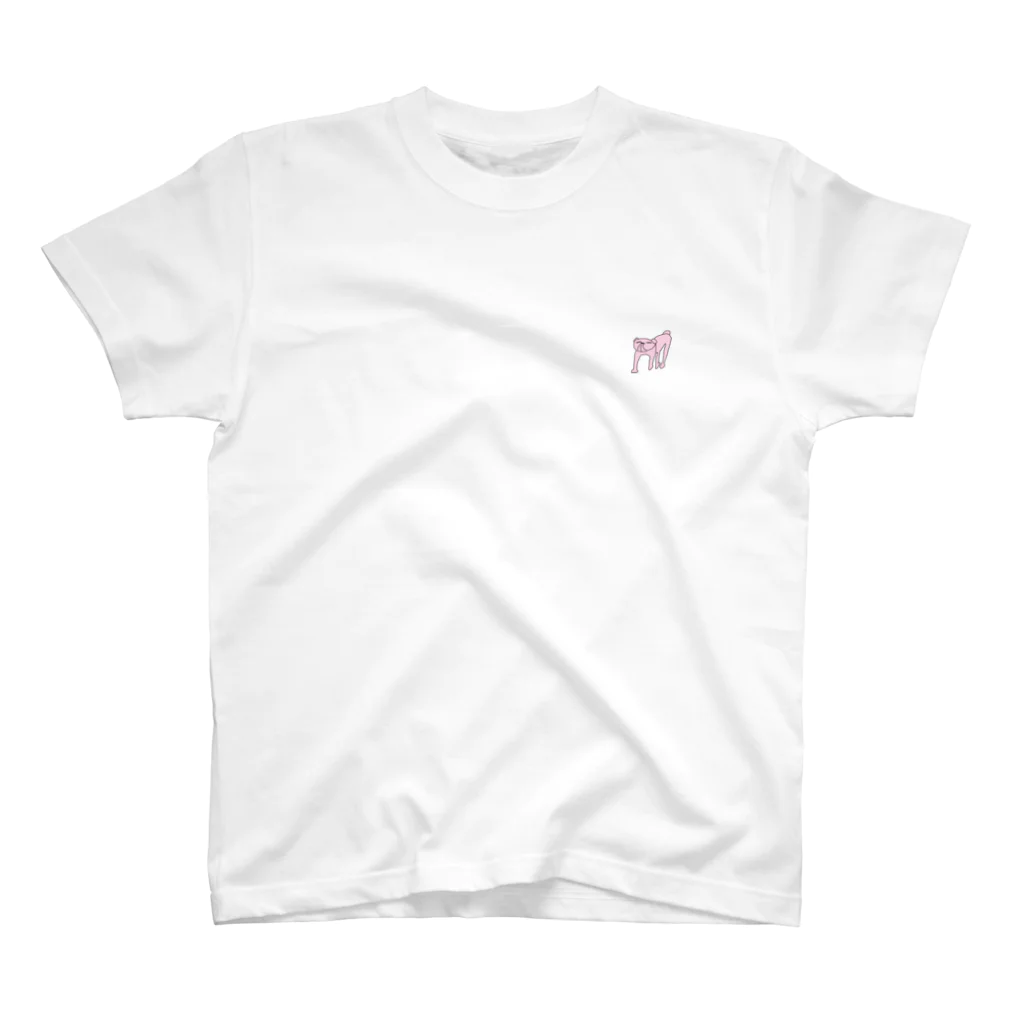 パノ屋の犬のパノ（ピンク） One Point T-Shirt