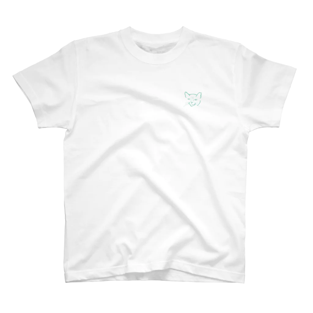 おふちゃんのにらみねこ One Point T-Shirt