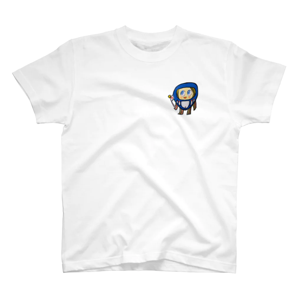 ザビちゃん💙😇🇯🇵🎌の【ザビちゃん】青だるま One Point T-Shirt