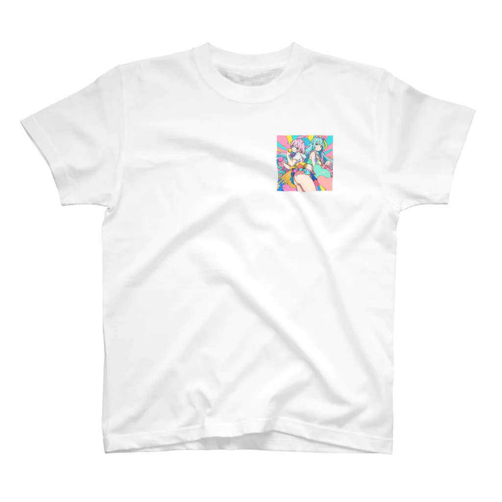 yozoraniyumeoの魔法サーカス姉妹少女 One Point T-Shirt