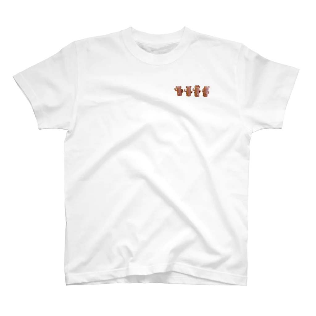 atelier_lapislazuliのくまはにわ4（うしろ） One Point T-Shirt