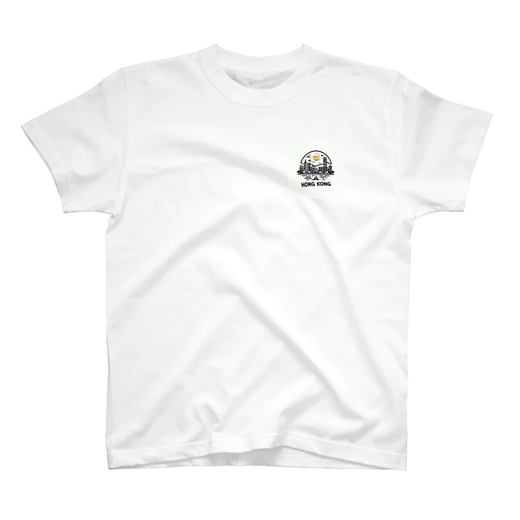 aoharu2005の香港 ワンポイントTシャツ