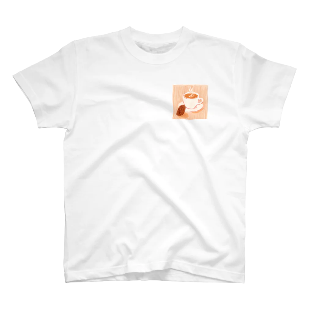 Sikisiyoのレトロ風なコーヒーイラストグッズ One Point T-Shirt