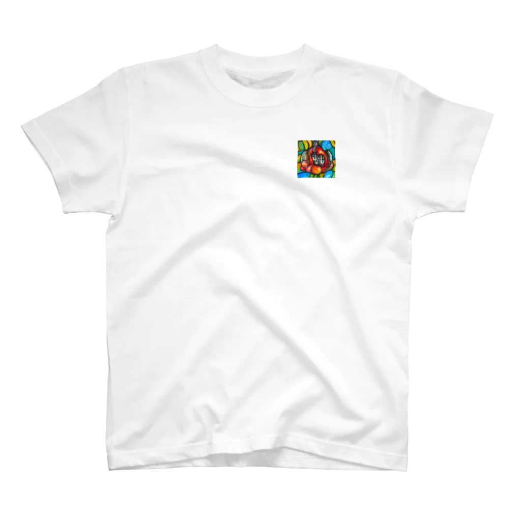 エーアイエイエイのストレスが消える絵 One Point T-Shirt