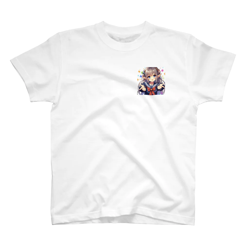 aaammmamのエルフ　美少女　セーラー服　アイドル One Point T-Shirt