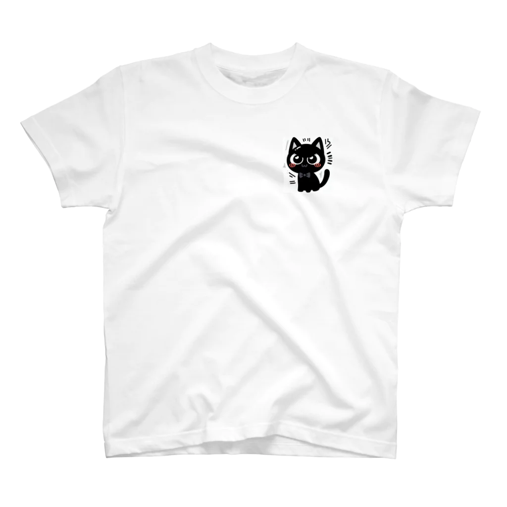 bona fideの開運黒猫　NIGER  ニゲル One Point T-Shirt