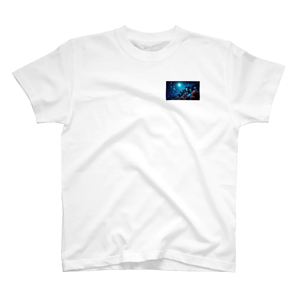 珊瑚の海月１ One Point T-Shirt