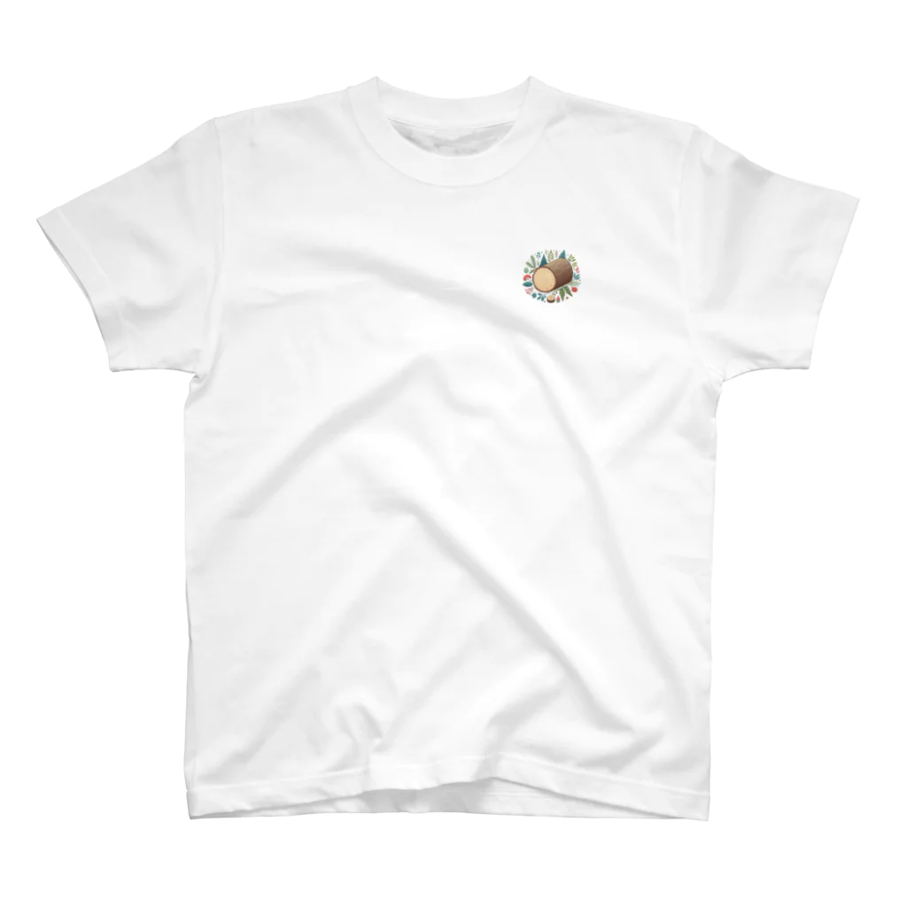 MenDou_KusaOのMARTA One Point T-Shirt