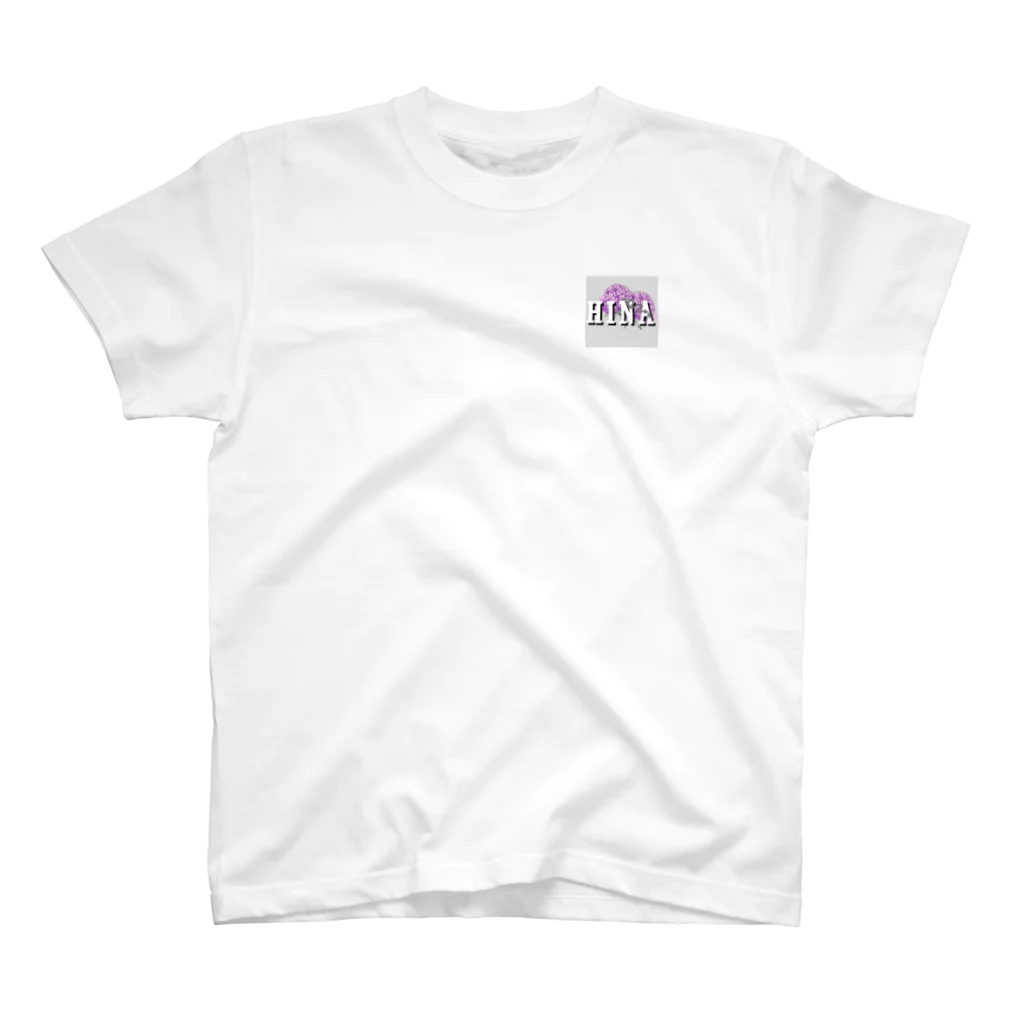 ヒナs_オフィスのネームロゴVer2 ワンポイントTシャツ