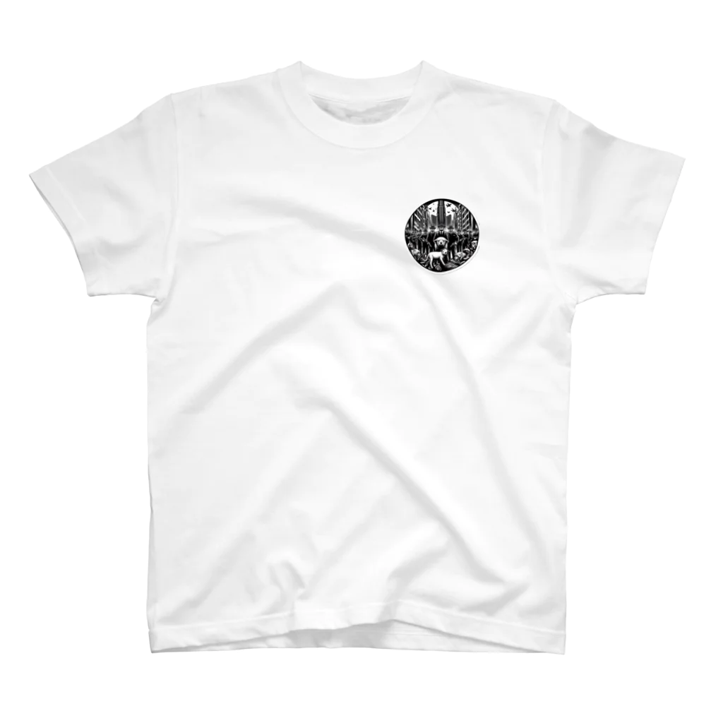 葵花色 mob the Worldのmob the world item ワンポイントTシャツ