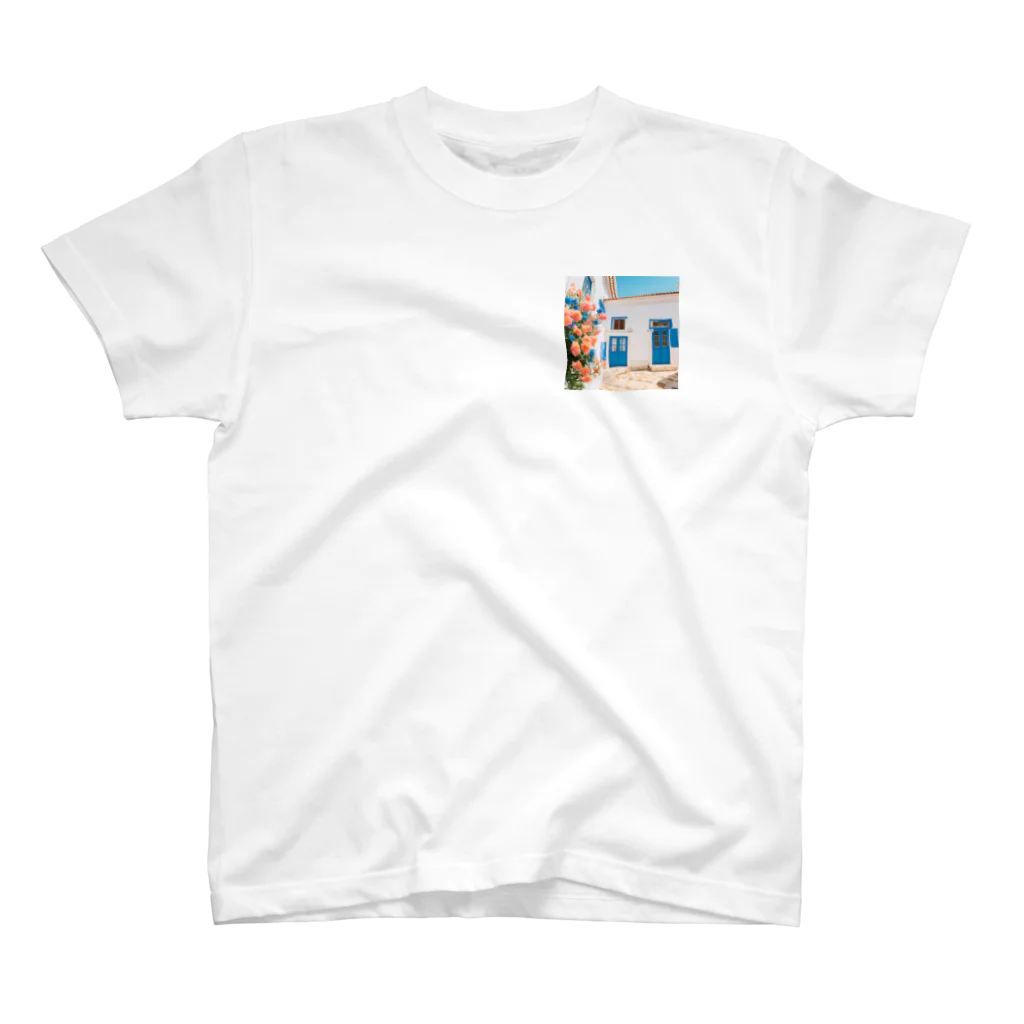 HOSHI-TANEKO🌠の🌺南欧の家🏠 ワンポイントTシャツ