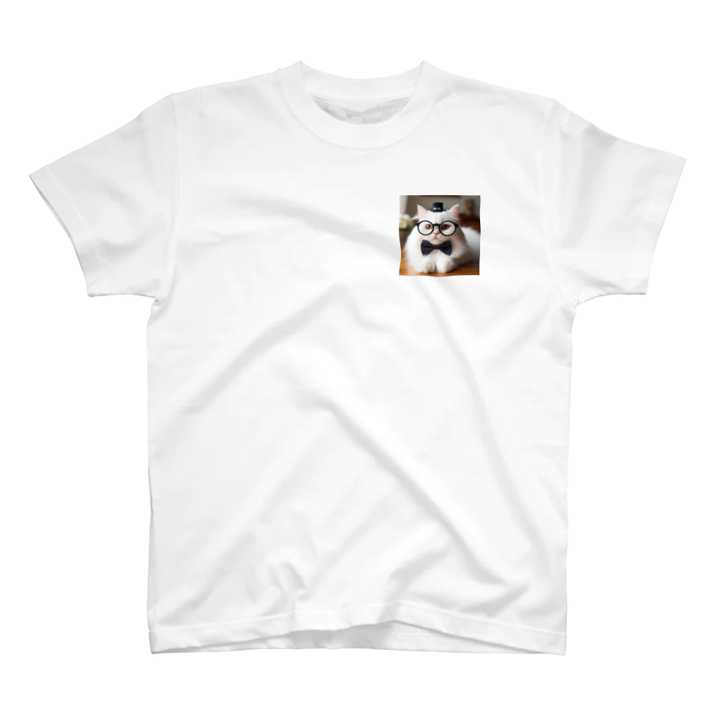 ai-AIの猫教授 One Point T-Shirt