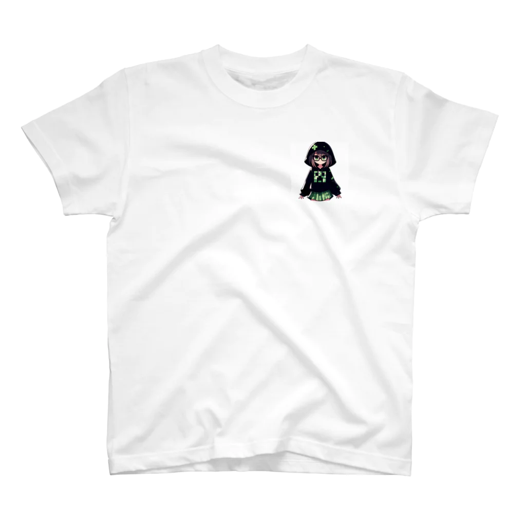 hi-ro-のJKの休日 ワンポイントTシャツ