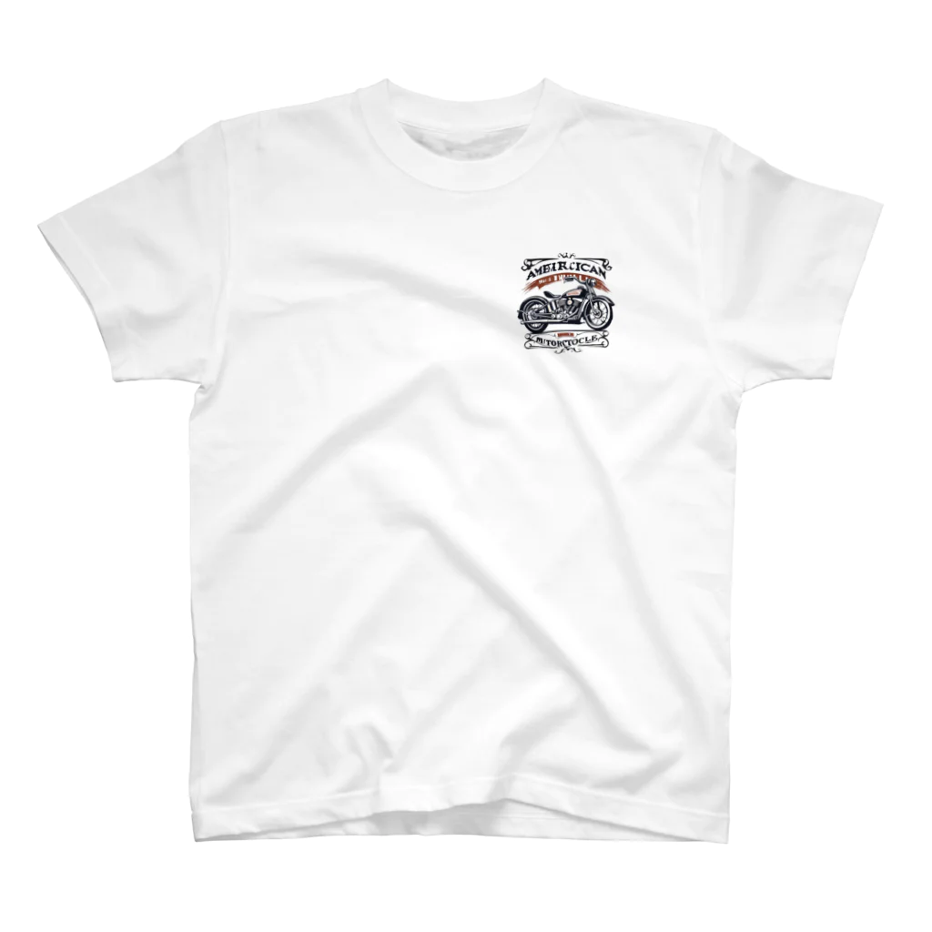 男前ショップのアメリカンビンテージバイク One Point T-Shirt