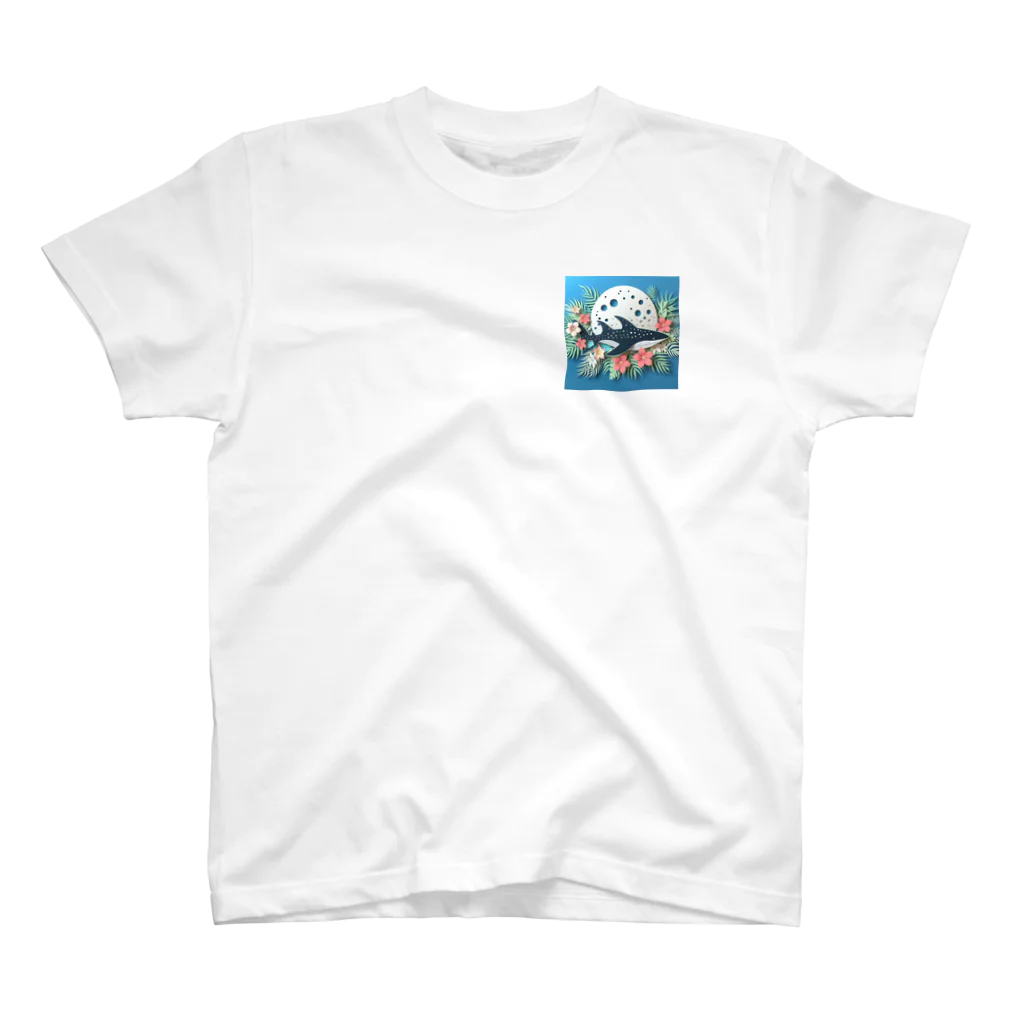 ココナッツアイランド©️のジンベイザメ One Point T-Shirt