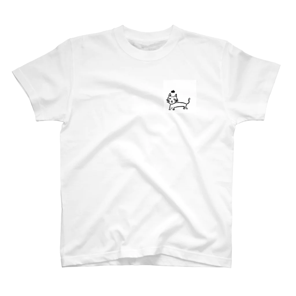 s a b oのねこ One Point T-Shirt