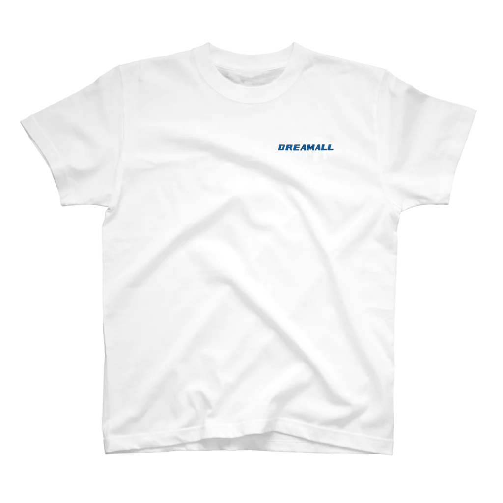 DREAMALLのDREAMALL BLUE×WHITE ワンポイントTシャツ