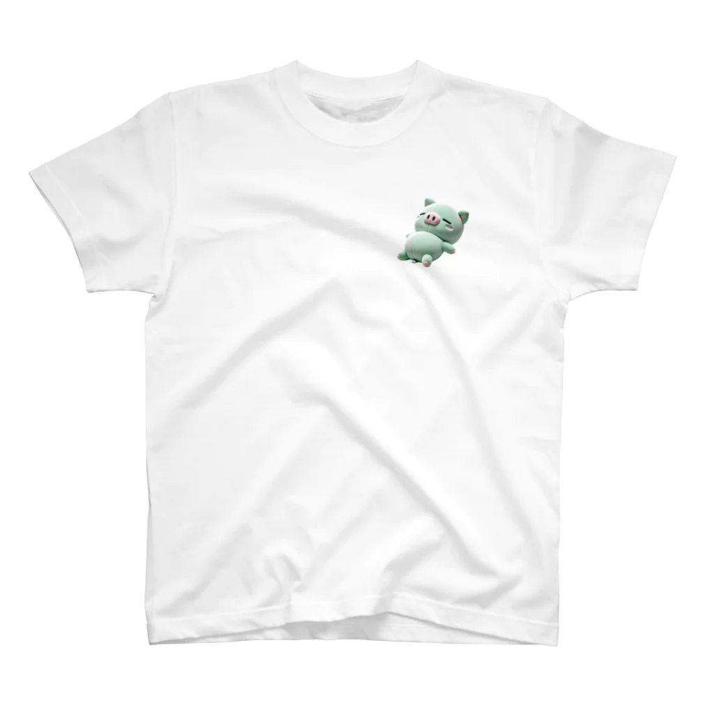 〜Dariishop〜のおやすみ🐷さん One Point T-Shirt