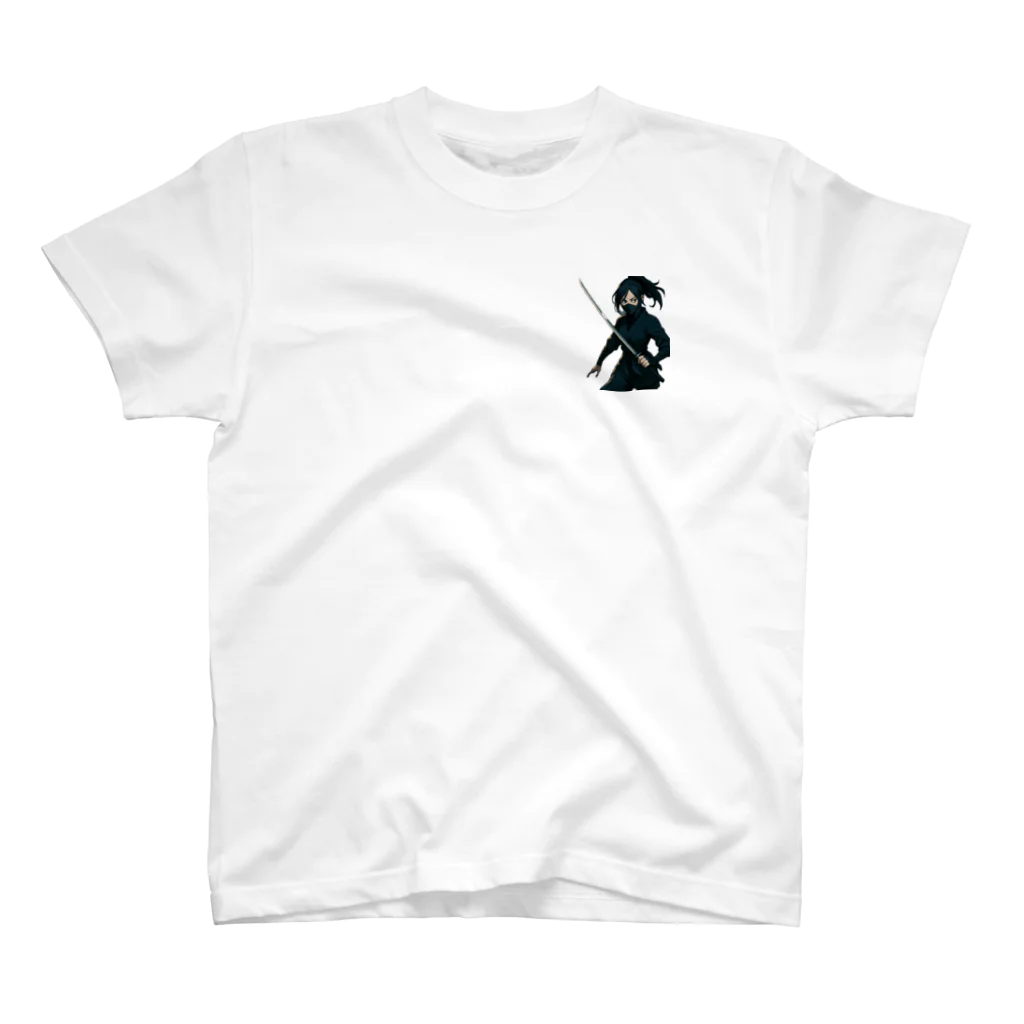 oto_jpのNinja Girl T-Shirt 女忍者Tシャツ One Point T-Shirt