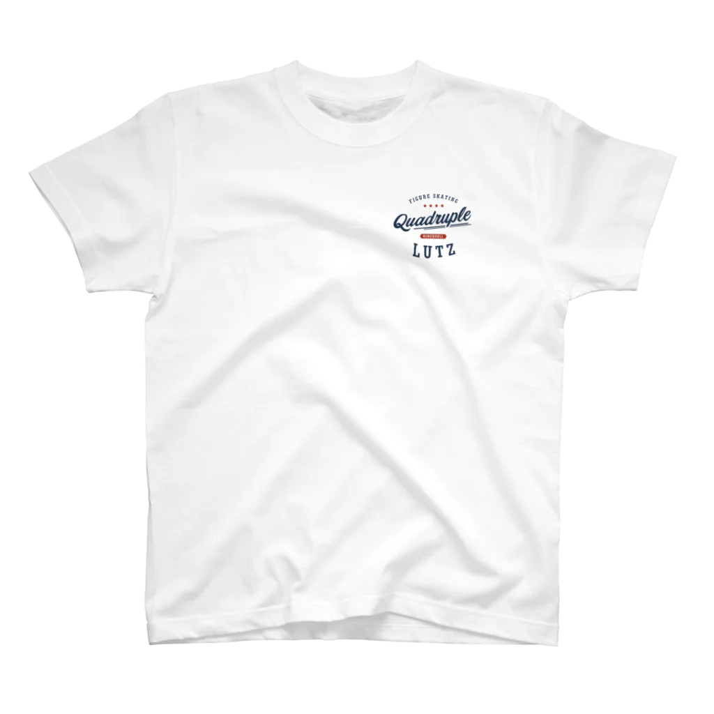 rd-T（フィギュアスケートデザイングッズ）のQuadruple Lutz ワンポイントTシャツ