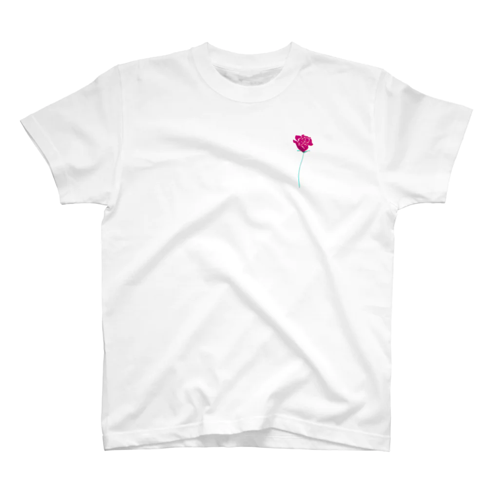 NIKORASU GOのローズ One Point T-Shirt