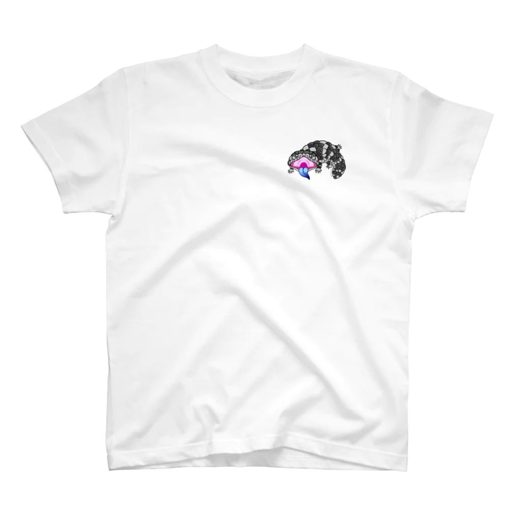 もむのふの爬虫類グッズやさんのマツカサトカゲちゃん One Point T-Shirt